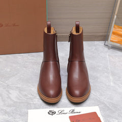 LP 25S KILDA ANKLE BOOT IN WINE BROWN CALFSKIN