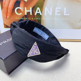 HEADBAND IN BLACK WRINKLED FABRIC 258838