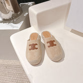 CELINE 25S LES ESPADRILLES MULE IN BEIGE SUEDE