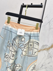 HERMES 25S WIDE‑LEG STRAIGHT PANTS 425