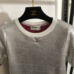 CHANEL 26S SHORT-SLEEVE KNIT TOP 849