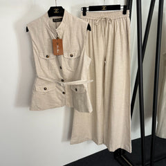 LP RELAXED-FIT TOP AND PANTS SET STYLE 186