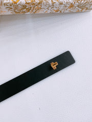 DIOR 25S BELT 25 MM IN BLACK CALFSKIN 561823