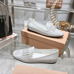 SLIP-ON SHOES WHITE COWHIDE