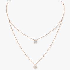 MY TWIN 2 ROW DIAMOND NECKLACE