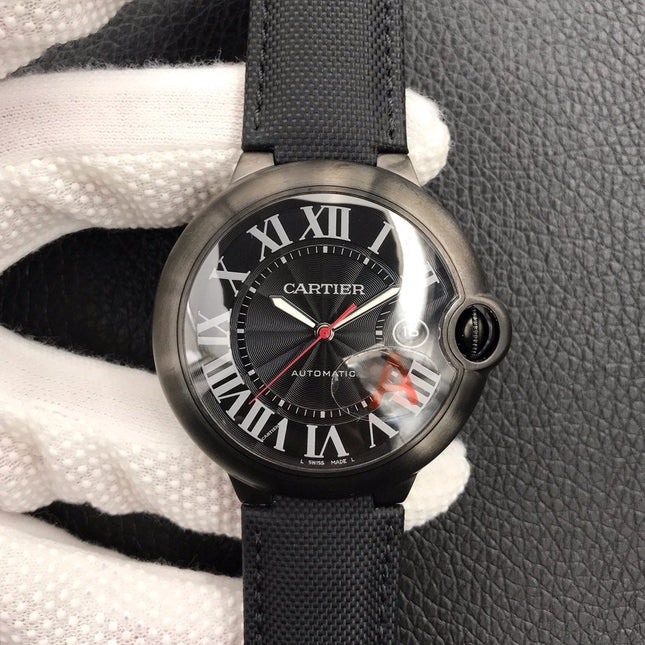 BALLON BLEU DATE 42MM AUTOMATIC STEEL PVD CASE BLACK DIAL