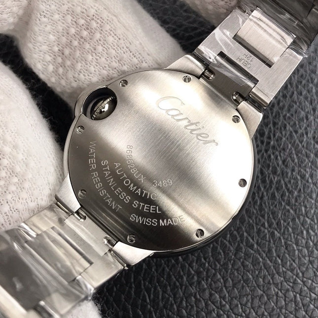 BALLON BLEU 33MM AUTOMATIC WHITE DIAL DIAMOND HOUSE MAKER