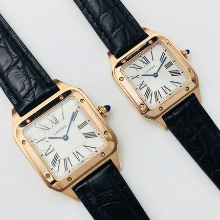 SANTOS DUMONT QUARTZ GOLD CASE