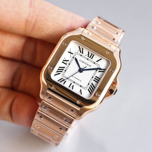 SANTOS LADY 35.1MM ROSE GOLD