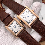 TANK LOUIS QUARTZ ROSE GOLD CASE