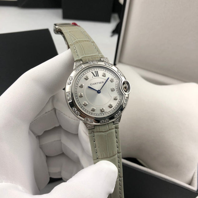 BALLON BLEU 36MM STEEL CASE DIAMOND NUMERALS