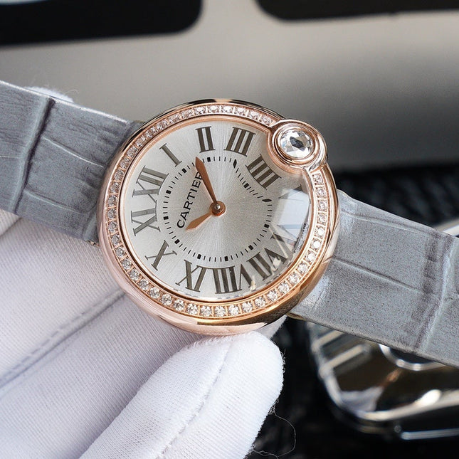 BALLON BLANC 33MM AUTOMATIC ROSE GOLD ARABIC NUMERALS