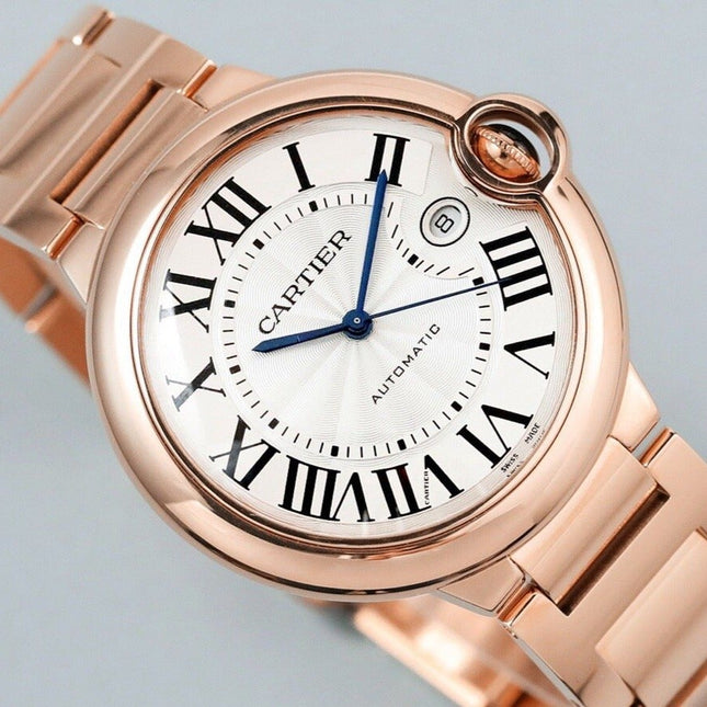 BALLON BLEU DATE ROSE GOLD WHITE DIAL