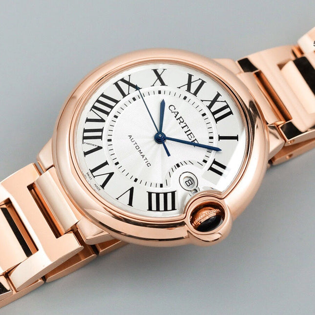 BALLON BLEU DATE ROSE GOLD WHITE DIAL