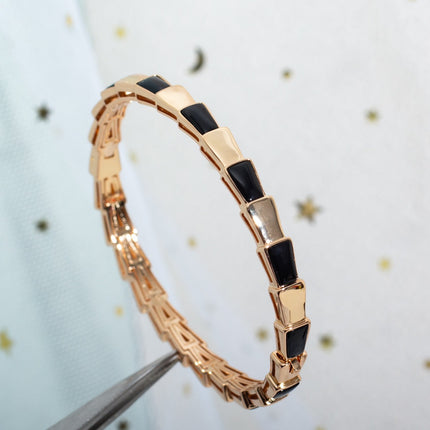 SERPENTI BRACELET PINK GOLD ONYX