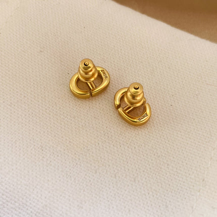 PETIT CD STUD EARRINGS GOLD