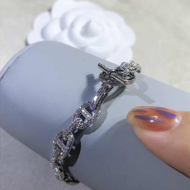 CHAINE BRACELET SILVER DIAMOND