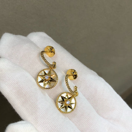 LUCKY STAR GOLD MOP EARRINGS