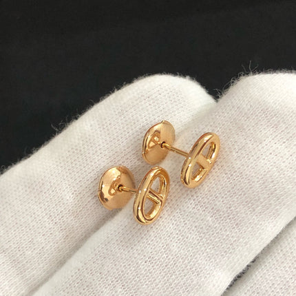 CHAINE SMALL EARRINGS GOLD AND SILVER