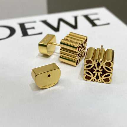 ANAGRAM GOLD STUD EARRINGS