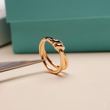 KNOT RING PINK GOLD