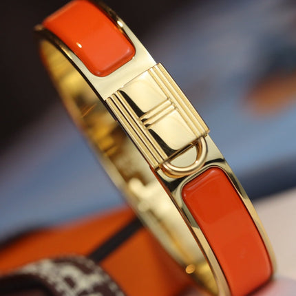 H LOCK ORANGE GOLD BRACELET 12MM