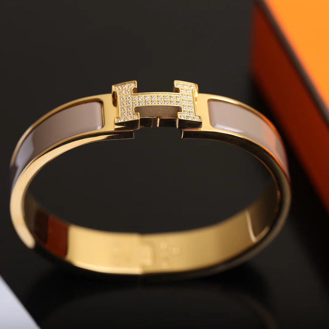 H BRACELET GOLD DIAMOND