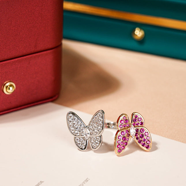 TWIN BUTTERFLY DIAMOND RING