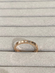 ICE CUBE PINK GOLD RING