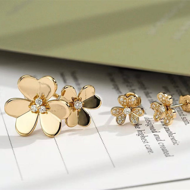 CLOVER COMOS GOLD DIAMOND RING