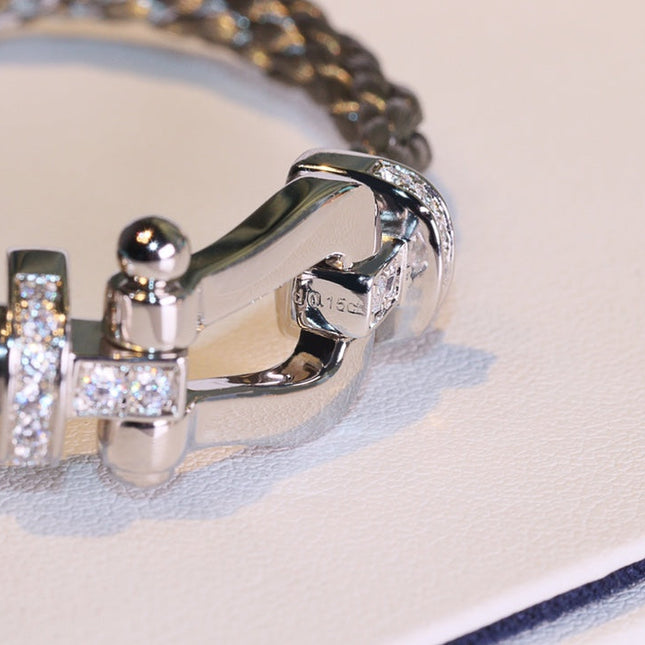 FORCE 10 SILVER DIAMOND BRACELET