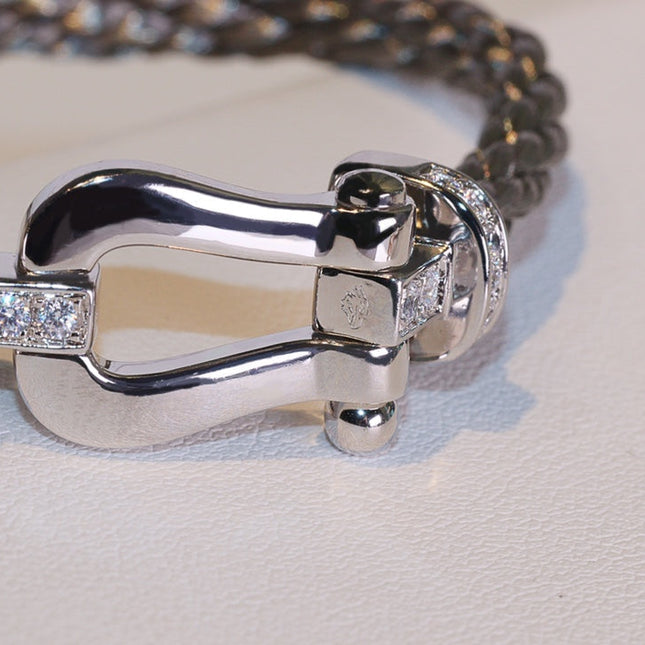 FORCE 10 SILVER DIAMOND BRACELET