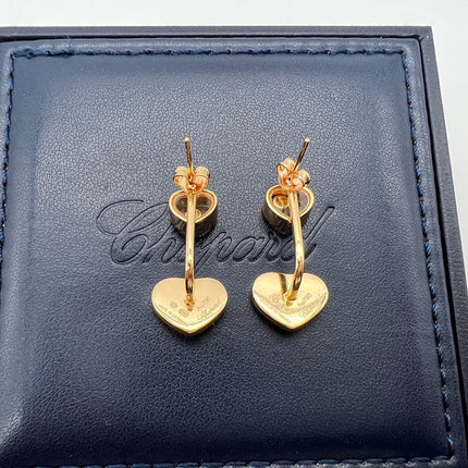 HAPPY HEART PINK GOLD DROP EARRINGS