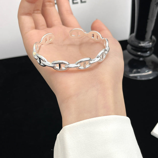 CHAINE SILVER OPEN BRACELET