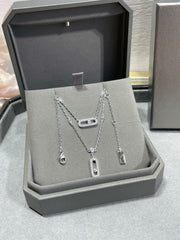 MOVE 2 ROW DIAMOND NECKLACE