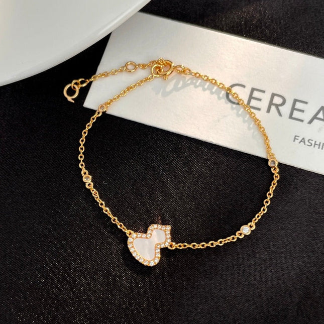 WULU DIAMOND 1 MOTIF PINK GOLD BRACELET