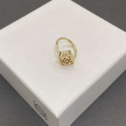 ANAGRAM GOLD OPEN RING