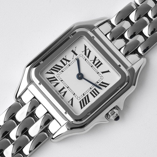 PANTHERE 27MM SILVER CASE WHITE DIAL