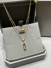 MOVE UNO 2 ROW DIAMOND NECKLACE