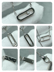 MOVE UNO 2 ROW DIAMOND NECKLACE