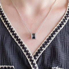 ZERO 1 DIAMOND CERAMIC NECKLACE