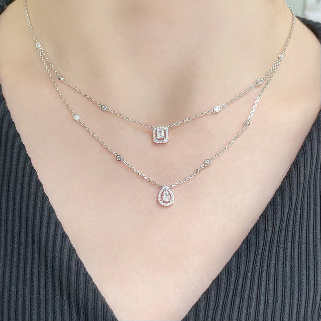 MY TWIN 2 ROW DIAMOND NECKLACE