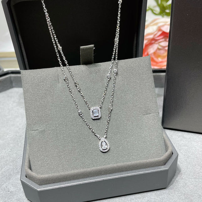 MY TWIN 2 ROW DIAMOND NECKLACE