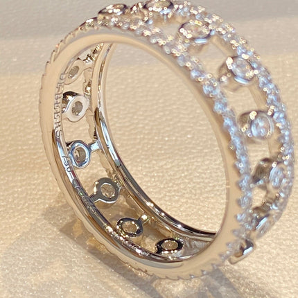 DEWDROP DIAMOND PAVED RING