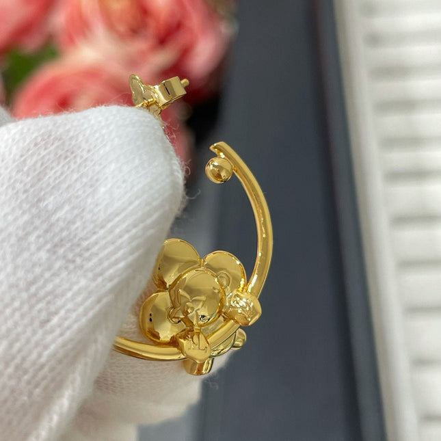 LV VIENVIEN GOLD HOOP EARRINGS