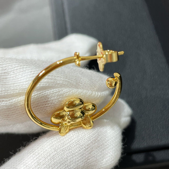 LV VIENVIEN GOLD HOOP EARRINGS