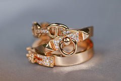 ALCHIEME PINK GOLD DIAMOND RING