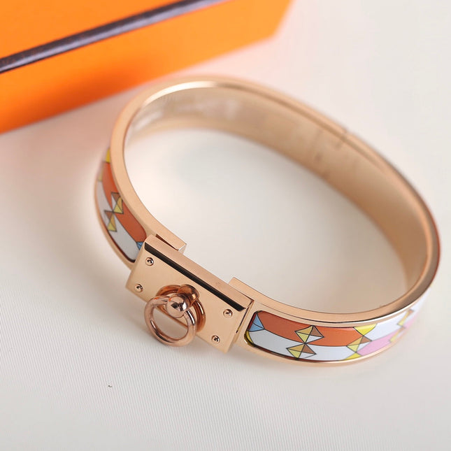 CLIC ANNEAU YELLOW PINK AND ORANGE BRACELET