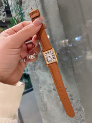 TANK MUST GOLD BROWN EPSOM LEATHER