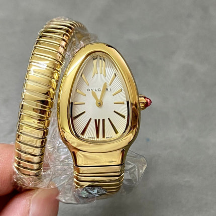 SERPENTI SPIGA GOLD WHITE DIAL